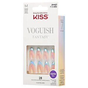 KISS Voguish Fantasy Nails Medium Length - Hot Interest